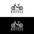 Bicycle Logo, Casual Vehicle Vector, Design Suitable For Bike Shops, Sports Branches, Mountain Bikes, And Kids Bikes Royalty Free Stock Photo