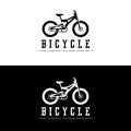 Bicycle Logo, Casual Vehicle Vector, Design Suitable For Bike Shops, Sports Branches, Mountain Bikes, And Kids Bikes Royalty Free Stock Photo