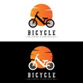 Bicycle Logo, Casual Vehicle Vector, Design Suitable For Bike Shops, Sports Branches, Mountain Bikes, And Kids Bikes Royalty Free Stock Photo