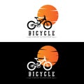 Bicycle Logo, Casual Vehicle Vector, Design Suitable For Bike Shops, Sports Branches, Mountain Bikes, And Kids Bikes Royalty Free Stock Photo