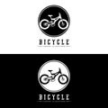 Bicycle Logo, Casual Vehicle Vector, Design Suitable For Bike Shops, Sports Branches, Mountain Bikes, And Kids Bikes Royalty Free Stock Photo