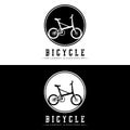 Bicycle Logo, Casual Vehicle Vector, Design Suitable For Bike Shops, Sports Branches, Mountain Bikes, And Kids Bikes Royalty Free Stock Photo