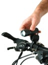 Bicycle Maintenance- installing a flash light torch