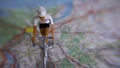 Bicycle on a Map Royalty Free Stock Photo