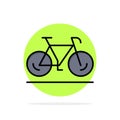 Bicycle, Movement, Walk, Sport Abstract Circle Background Flat color Icon