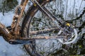 Mountain Bike Covered with Mud Royalty Free Stock Photo