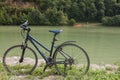 Bicycle near Danube river in Austria