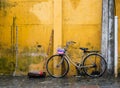 A bicycle at Old Town in Hoi An, Vietnam Royalty Free Stock Photo