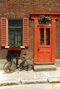 Bicycle outside house