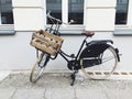 Bicycle parked on footpath