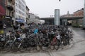 BICYCLE PARKED AT NORREPORT TRAIN STAATION