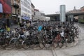 BICYCLE PARKED AT NORREPORT TRAIN STAATION