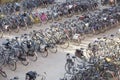 Bicycle parking Royalty Free Stock Photo