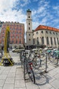 Bicycle parking in the center of Munich