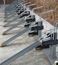 bicycle parking Royalty Free Stock Photo