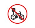 Bicycle parking icon. Bike park sign. Vector Royalty Free Stock Photo