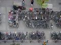 Bicycle parking lot Royalty Free Stock Photo