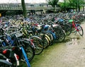 Bicycle parking lot in Amsterdam