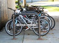 Bicycle Parking Rack Royalty Free Stock Photo