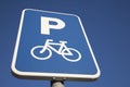 Bicycle Parking Sign Royalty Free Stock Photo