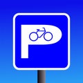 Bicycle parking sign