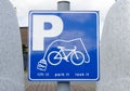 Bicycle parking sign