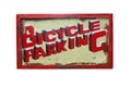 Bicycle Parking Sign Royalty Free Stock Photo