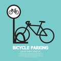 Bicycle Parking Sign Royalty Free Stock Photo