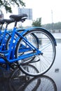 Bicycle Parking Under Rain