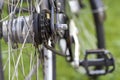 Bicycle Parts. Chain selective focus close-up Royalty Free Stock Photo