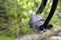 Bicycle Parts. Selective focus close-up Royalty Free Stock Photo
