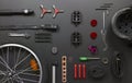 Bicycle parts Royalty Free Stock Photo