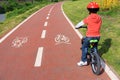 Bicycle path Royalty Free Stock Photo