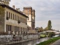 Bikeway along the Naviglio Grande Villa Gaia at Robecco