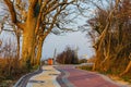 A bicycle path along the seashore