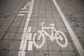 Bicycle path Royalty Free Stock Photo