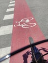 Bicycle Path in the city