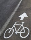 Bicycle path Royalty Free Stock Photo