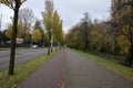 Bicycle Path At The Middenweg Amsterdam The Netherlands 2019 Royalty Free Stock Photo