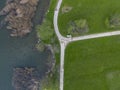 Bicycle path near lake Annone