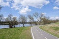 Bicycle path in the park Royalty Free Stock Photo