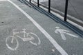 Bicycle path Royalty Free Stock Photo
