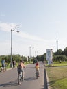 Bicycle paths in the park ENEA