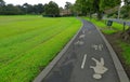 Bicycle and pedestrian path Royalty Free Stock Photo