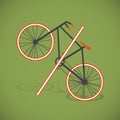 Bicycle-percent illustration, vector