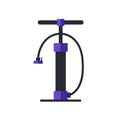 Bicycle pump flat icon, vector illustration