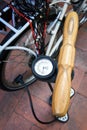 Bicycle pump Royalty Free Stock Photo