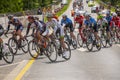 bicycle racer at the famous race Frankfurt - Eschborn in Schwalbach