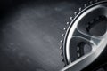 Bicycle racing Crank Royalty Free Stock Photo