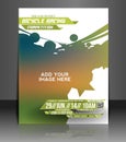 Bicycle Racing Flyer Royalty Free Stock Photo